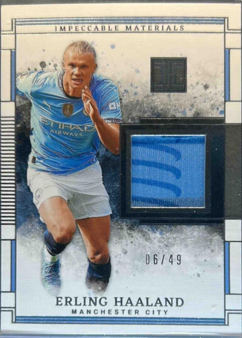 Erling Haaland #49 2024 Panini Impeccable Premier League