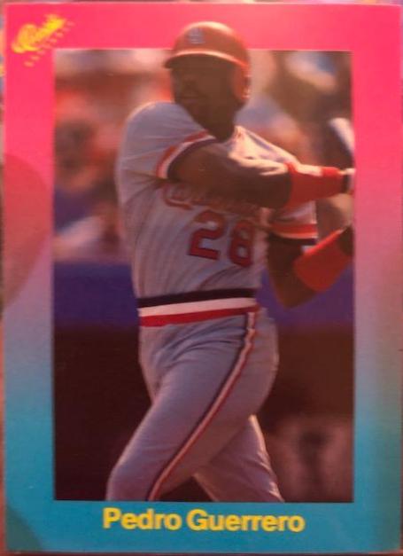 Pedro Guerrero #60 Baseball Cards 1989 Classic