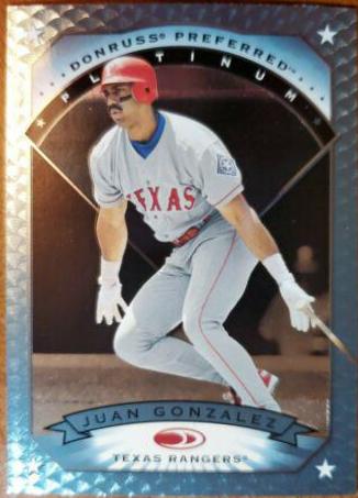 Juan Gonzalez #22 Baseball Cards 1997 Panini Donruss Preferred