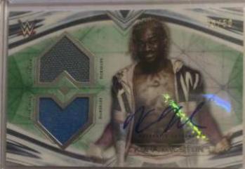 Kofi Kingston #DRA-KK Wrestling Cards 2020 Topps WWE Undisputed Dual Relic Autographs