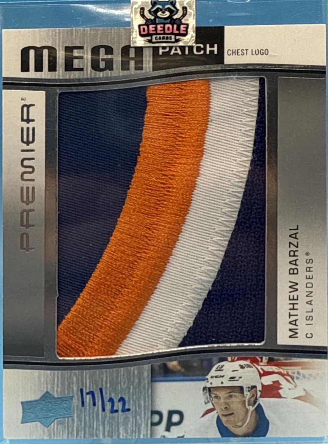 Mathew Barzal #PMP-MB 2023 Upper Deck Premier Mega Patch Hockey