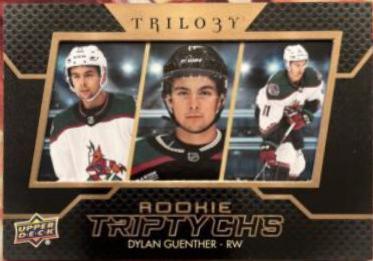Dylan Guenther #RT-DG Hockey Cards 2022 Upper Deck Trilogy Rookie Triptychs