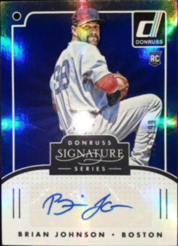 Brian Johnson #SGS-BJ Baseball Cards 2016 Panini Donruss Signature Series