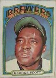 George Scott #585 Baseball Cards 1972 Topps