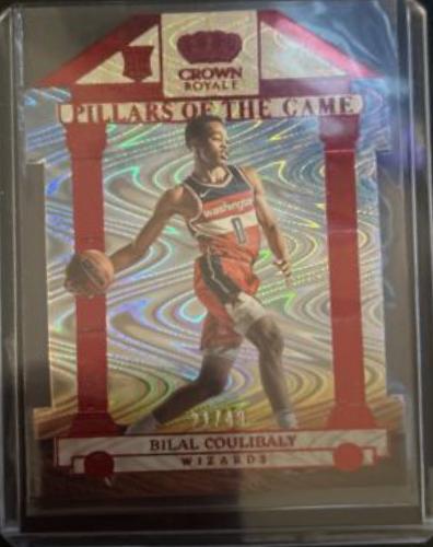 Bilal Coulibaly #6 Basketball Cards 2023 Panini Crown Royale Pillars of the Game