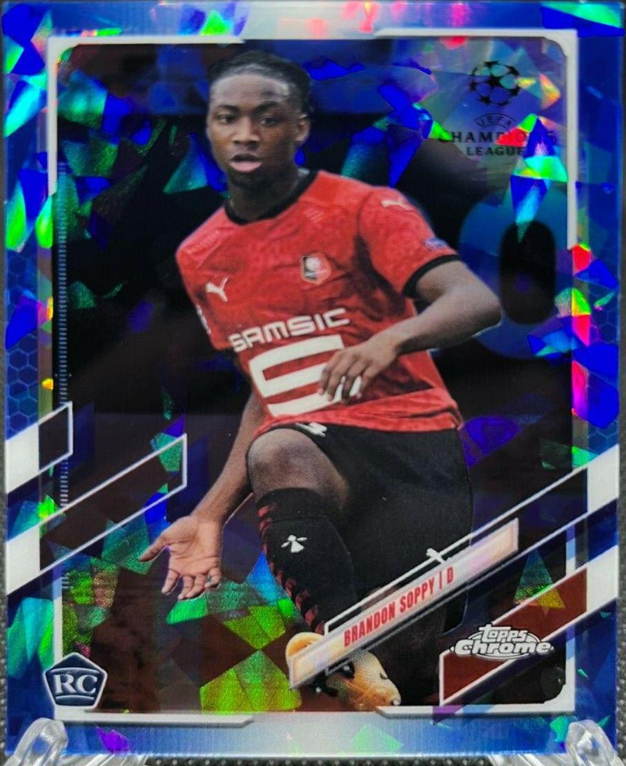 Brandon Soppy #27 Soccer Cards 2020 Topps Chrome UEFA Champions League Sapphire
