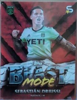 Sebastian Driussi #BM-13 Soccer Cards 2024 Topps Superstars MLS Beast Mode