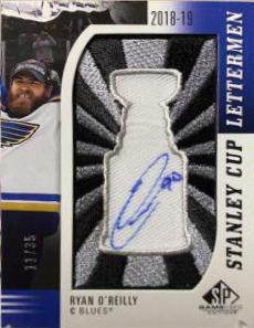 Ryan O'Reilly #SCL-RO Hockey Cards 2021 SP Game Used Stanley Cup Lettermen Signatures