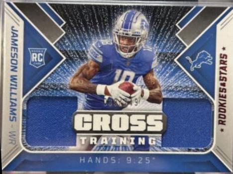 Jameson Williams #CT-JW Football Cards 2022 Panini Rookies & Stars Cross Training