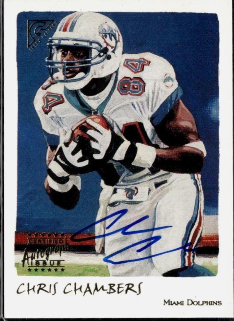 Chris Chambers #G-CC Football Cards 2002 Topps Gallery Autographs