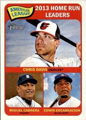 Chris Davis, Edwin Encarnacion, Miguel Cabrera #3 Baseball Cards 2014 Topps Heritage