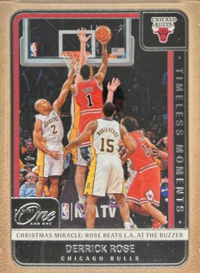 Derrick Rose #5 2024 Panini One And One Timeless Moments Basketball