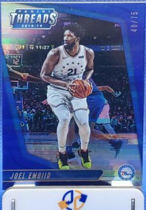 Joel Embiid #1 Basketball Cards 2018 Panini Threads