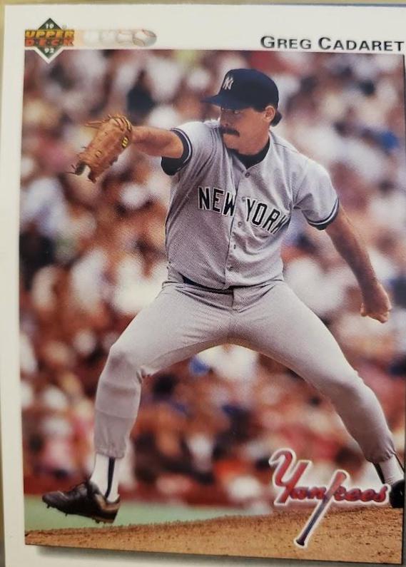 Greg Cadaret #412 Baseball Cards 1992 Upper Deck