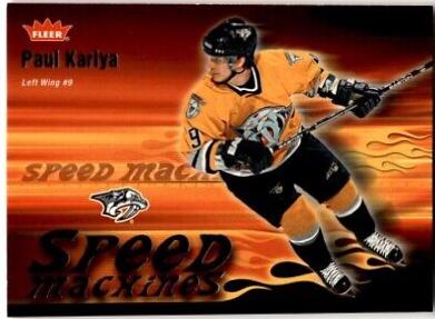 Paul Kariya #SM16 Hockey Cards 2006 Fleer Speed Machines