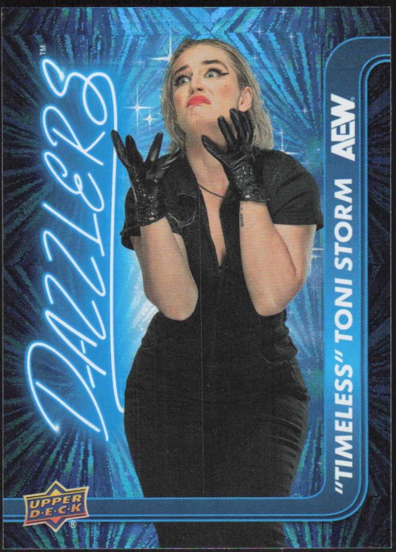 Timeless Toni Storm #DZ-47 Wrestling Cards 2025 Upper Deck AEW Dazzlers Blue