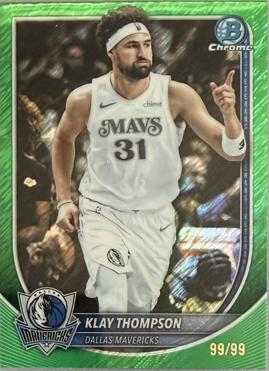 Klay Thompson [Green Shimmer Refractor] #BCV-132