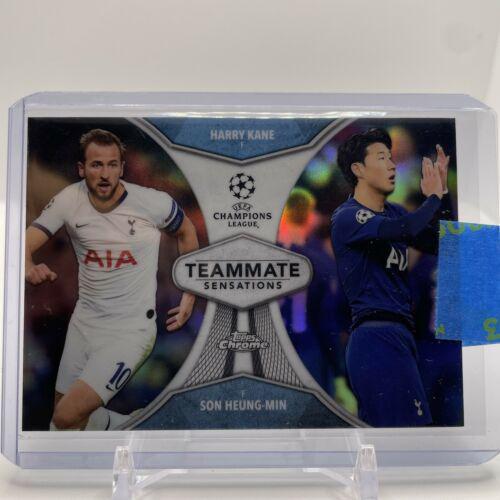 Harry Kane, Heung Min Son #TS-KH Soccer Cards 2019 Topps Chrome UEFA Champions League Teammate Sensations