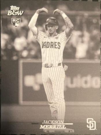 Jackson Merrill #25 Baseball Cards 2024 Topps Black and White