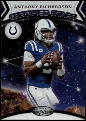 Anthony Richardson #2 Football Cards 2024 Panini Certified Stars