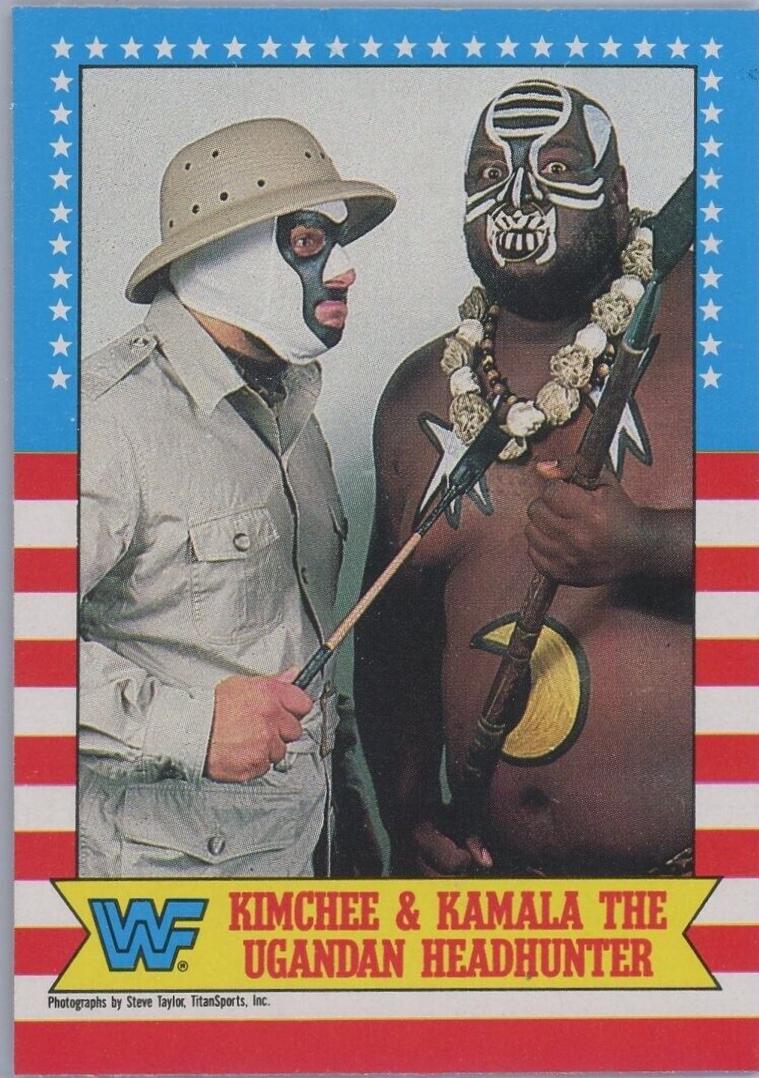Kimchee & Kamala the Ugandan Headhunter #11 Wrestling Cards 1987 O Pee Chee WWF