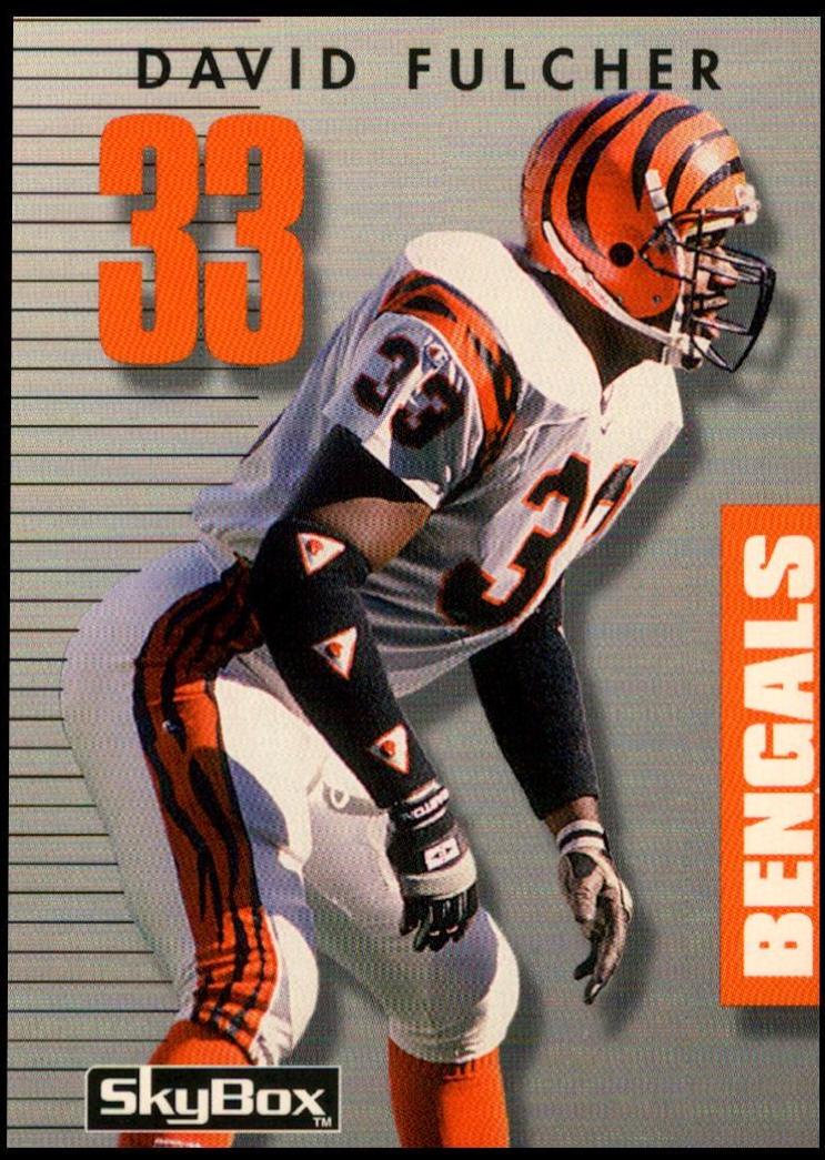 David Fulcher #33 Football Cards 1992 Skybox Primetime