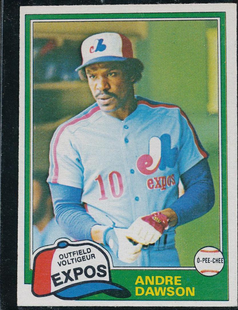 Andre Dawson [Gray Back] #125 Baseball Cards 1981 O Pee Chee