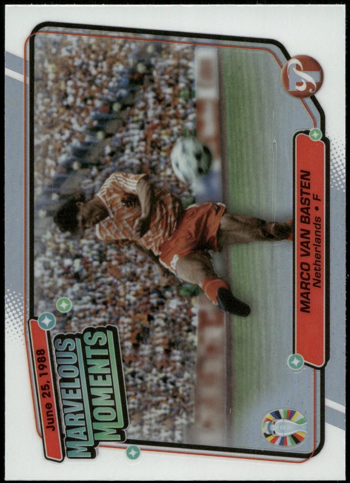 Marco van Basten #MM-MVB Soccer Cards 2023 Topps Pristine Road to Euro 2024 Marvelous Moments