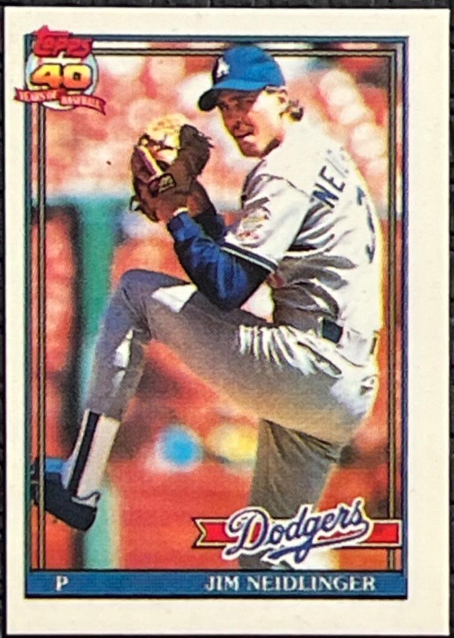 Jim Neidlinger #39 Baseball Cards 1991 Topps Micro