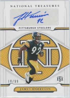 James Harrison Football Cards 2018 National Treasures Signatures