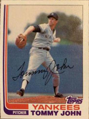 Tommy John #75 Baseball Cards 1982 Topps