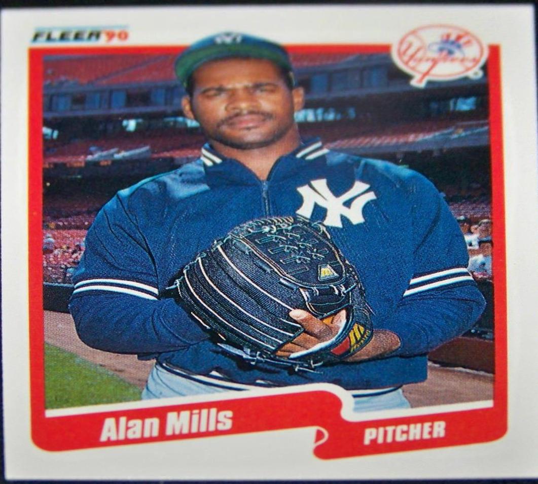 Alan Mills #U-114 Baseball Cards 1990 Fleer Update