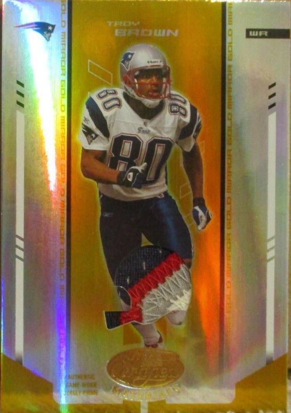 Troy Brown [Mirror Gold] #72