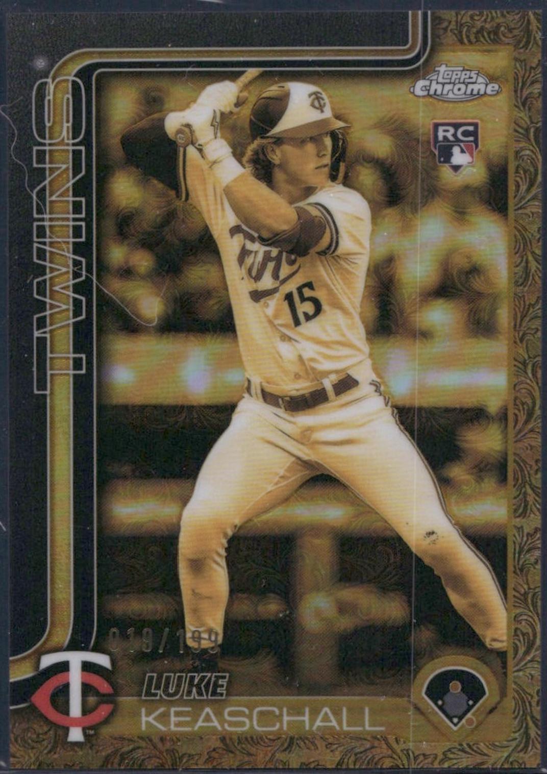 Luke Keaschall #CG-7 2025 Topps Gilded Collection Chrome Cast In Gold Baseball