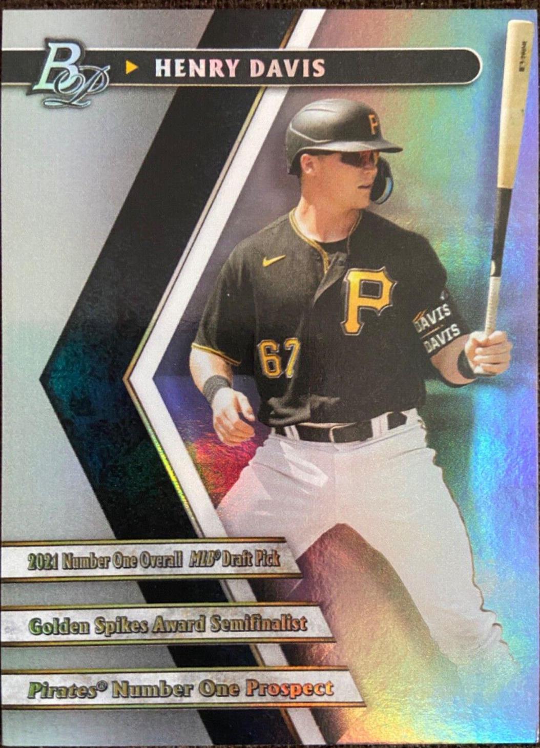 Henry Davis #PPF-2 Baseball Cards 2022 Bowman Platinum Portfolios