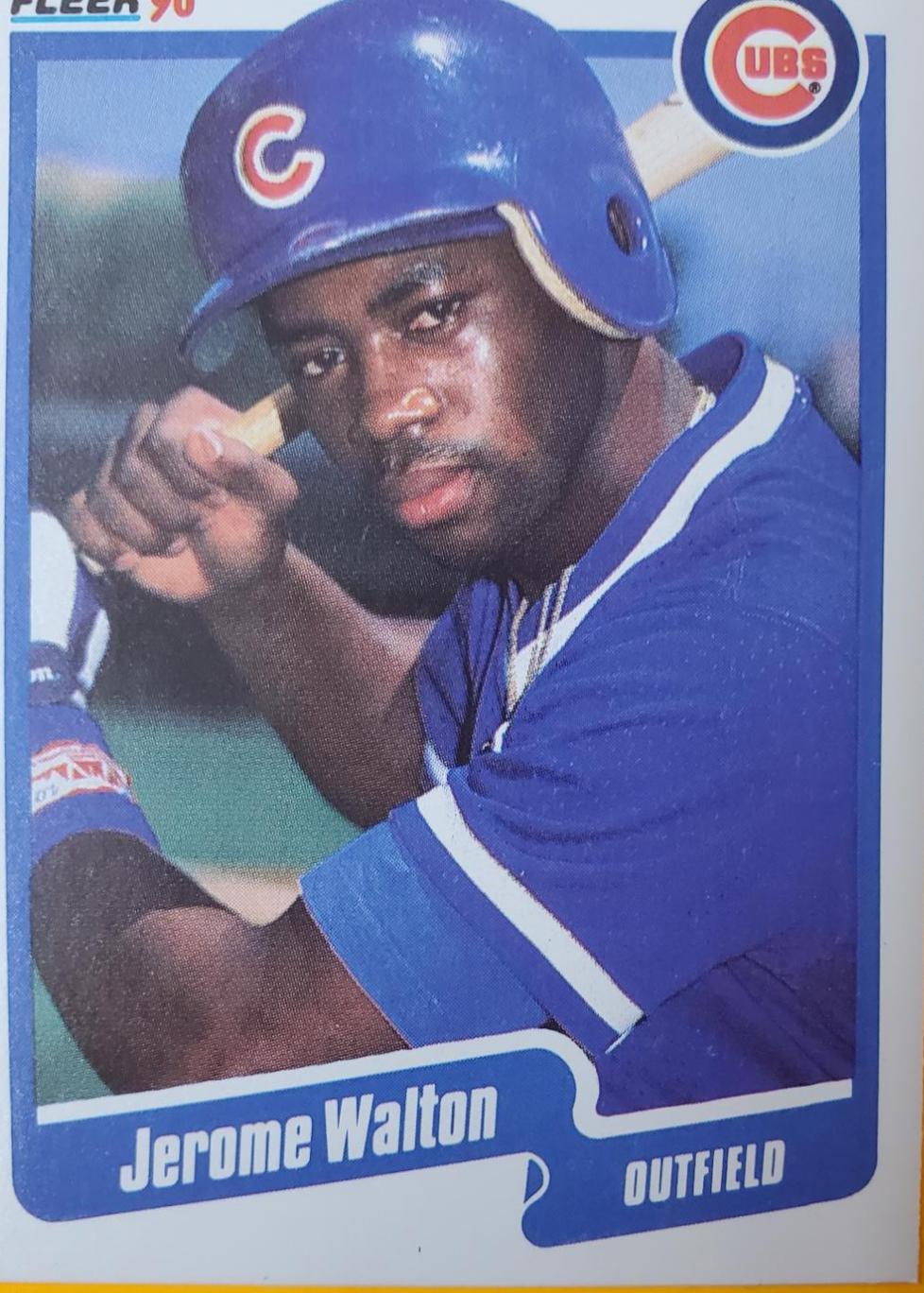 Jerome Walton #44 Baseball Cards 1990 Fleer
