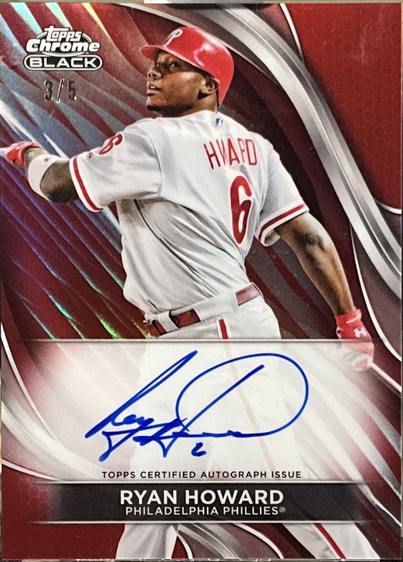 Ryan Howard [Red Refractor] #CBA-RH