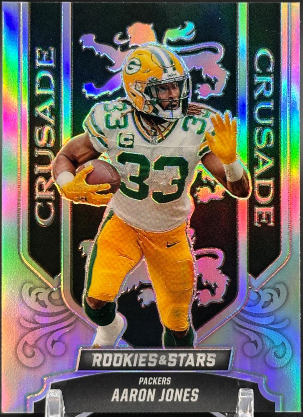 Aaron Jones #CR-11 Football Cards 2023 Panini Rookies & Stars Crusade Silver