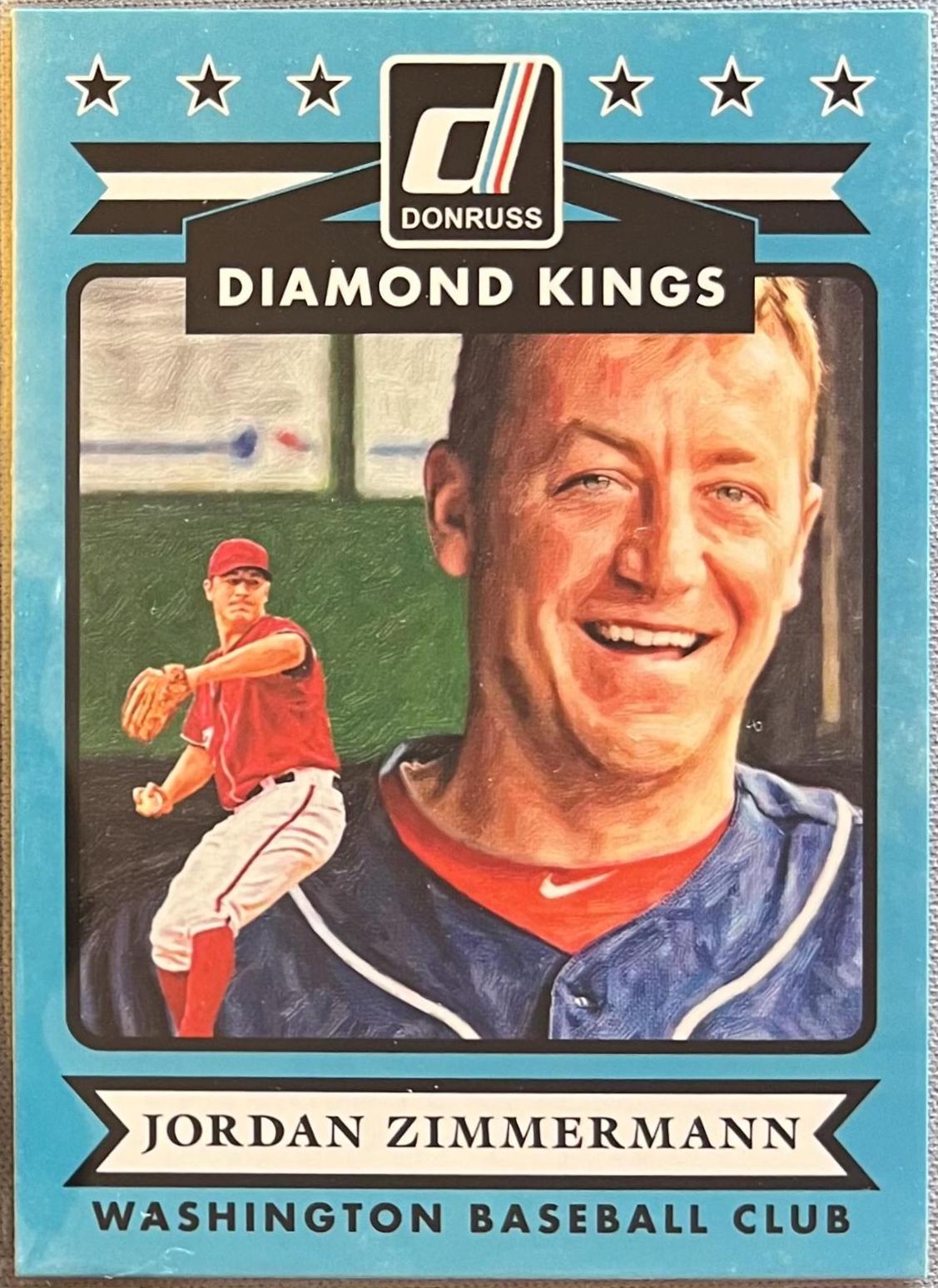 Jordan Zimmermann #30 Baseball Cards 2015 Donruss