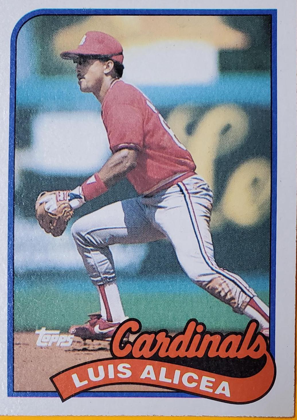 Luis Alicea #588 Baseball Cards 1989 Topps Tiffany