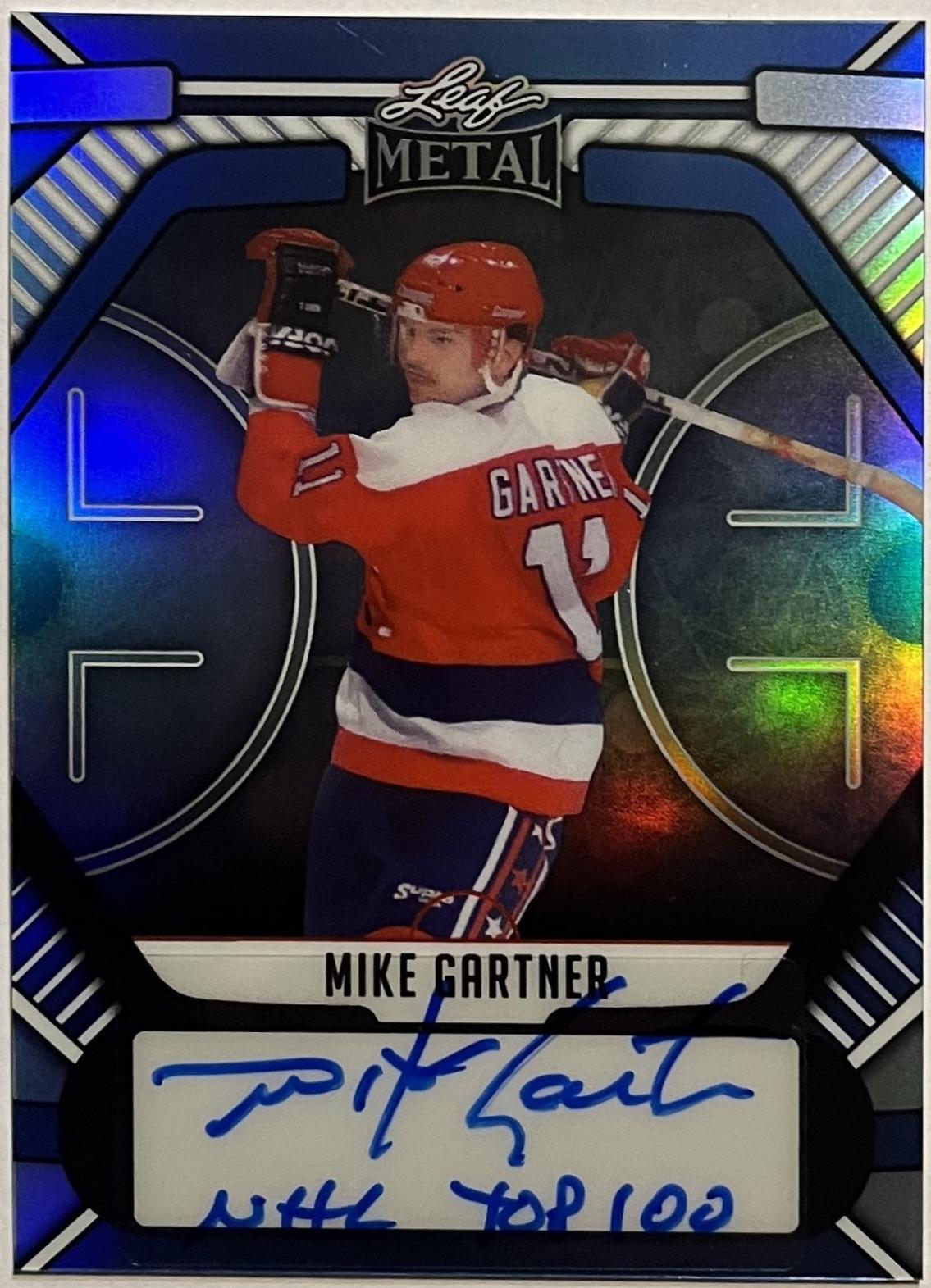Mike Gartner #BA-MG1 2025 Leaf Metal Legends Autograph Hockey