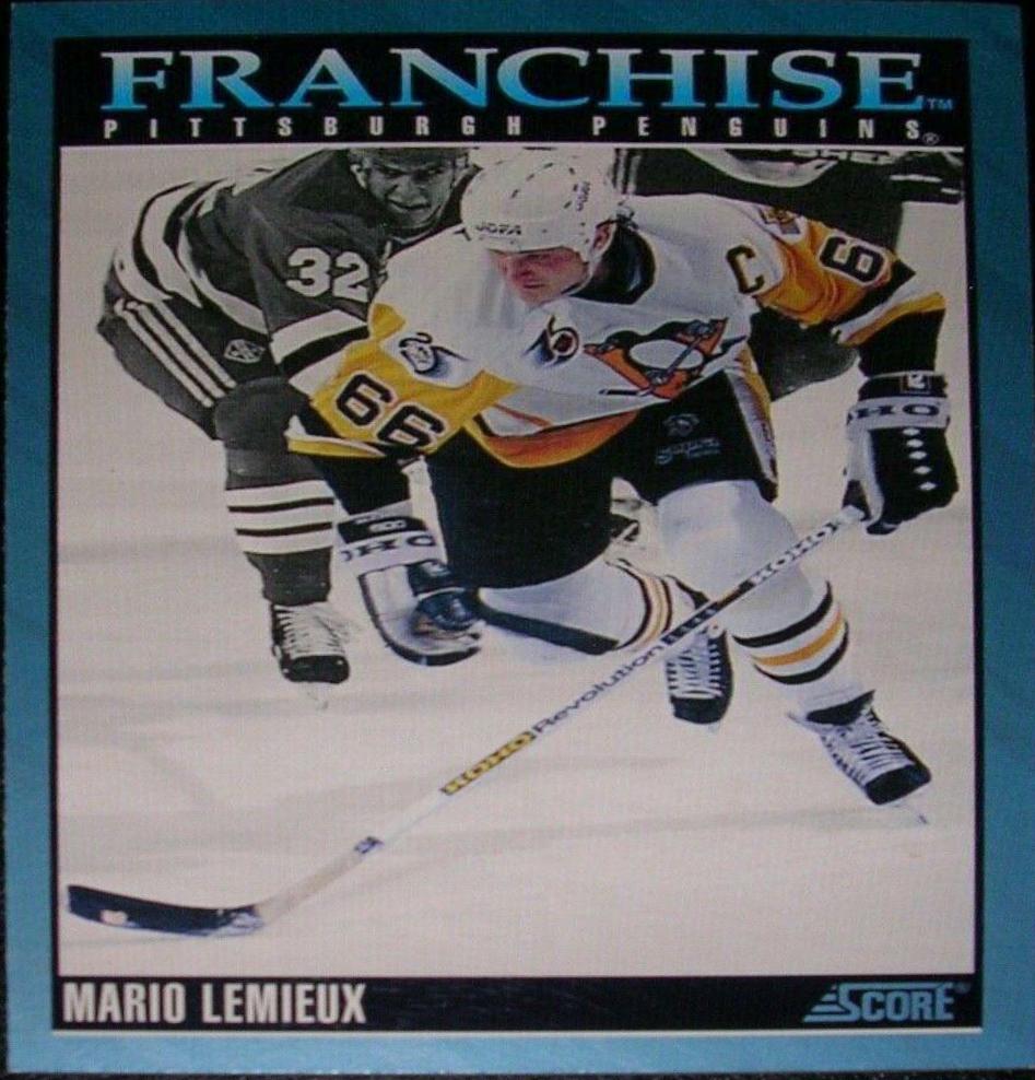 Mario Lemieux #433 Hockey Cards 1992 Score