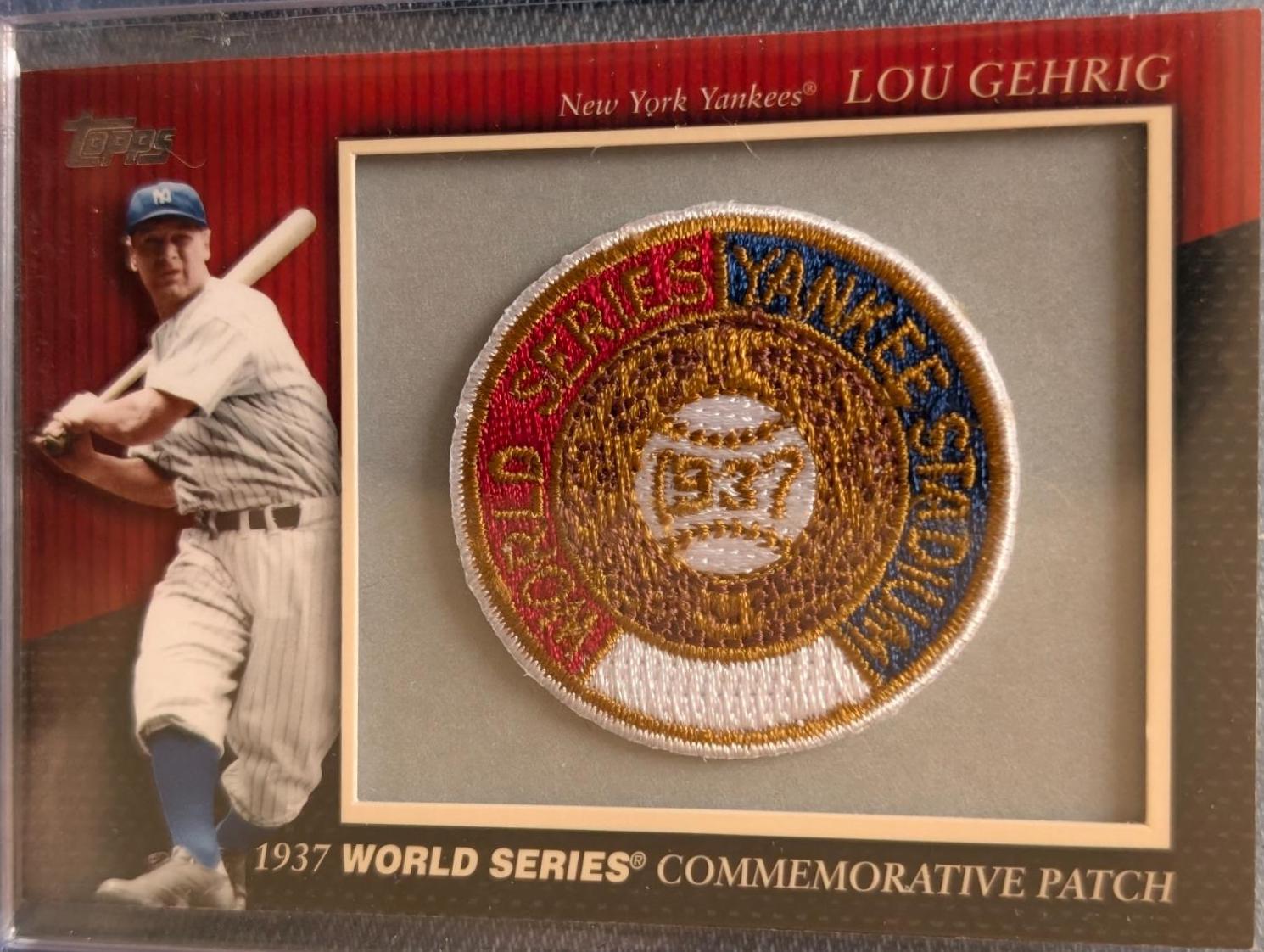 Lou Gehrig #MCP-9 Baseball Cards 2010 Topps Commemorative Patch