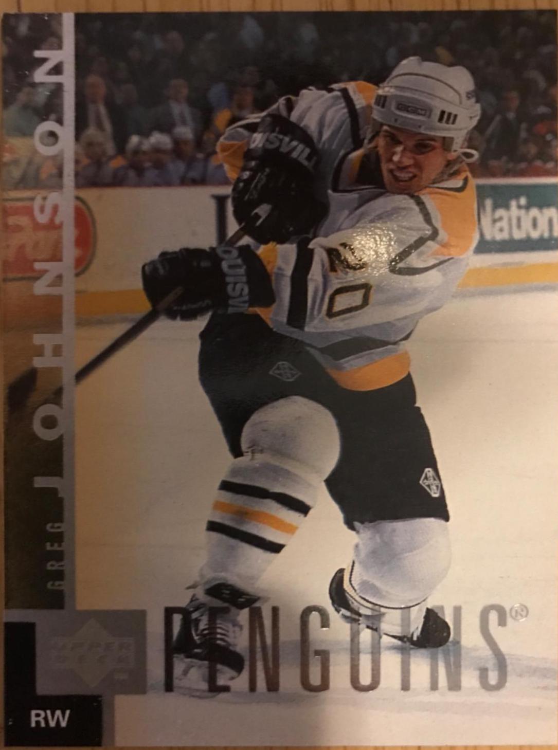 Greg Johnson #134 Hockey Cards 1997 Upper Deck