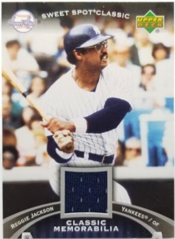 Reggie Jackson #CMRJ3 2007 Upper Deck Sweet Spot Classic Classic Memorabilia Baseball