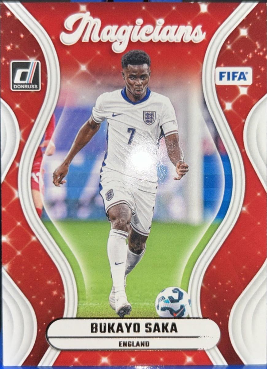 Bukayo Saka #1 Soccer Cards 2024 Panini Donruss Magicians
