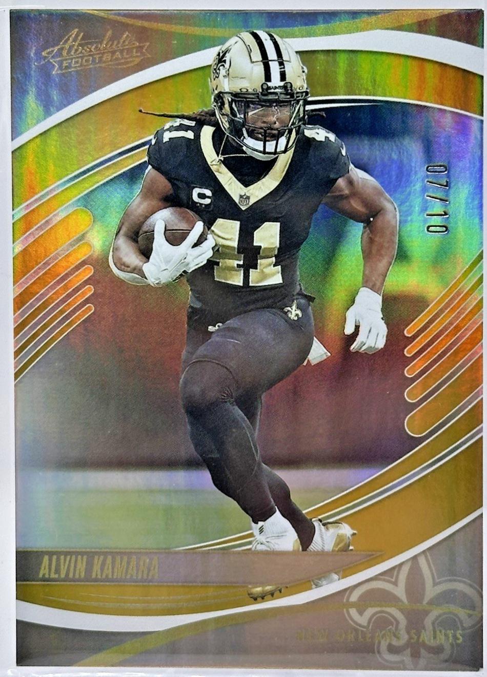 Alvin Kamara [Spectrum Gold] #36 Prices | 2025 Panini Absolute