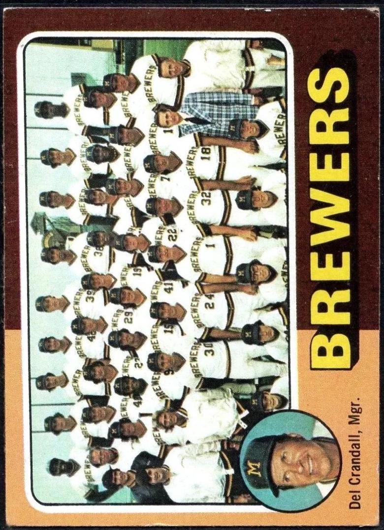 Milwaukee Brewers #384 1975 Topps Baseball