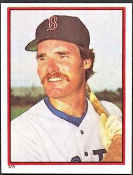 Wade Boggs #308 Baseball Cards 1983 O Pee Chee Stickers