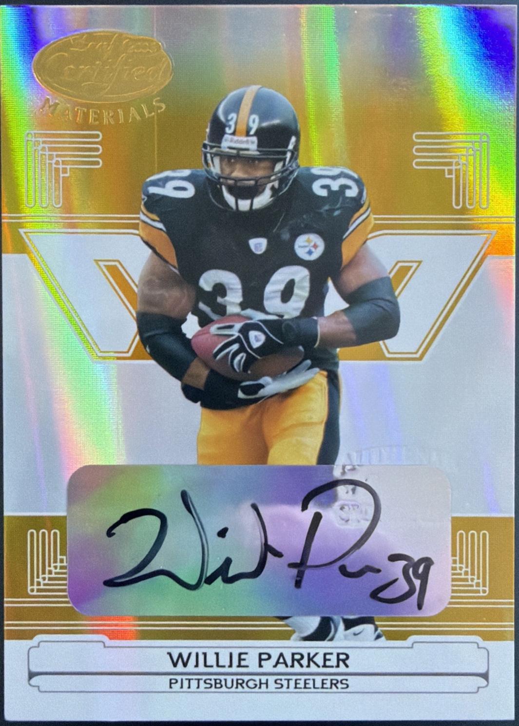 Willie Parker [Mirror Gold Autograph] #117